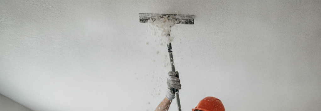 Popcorn Ceiling Removal don't see face